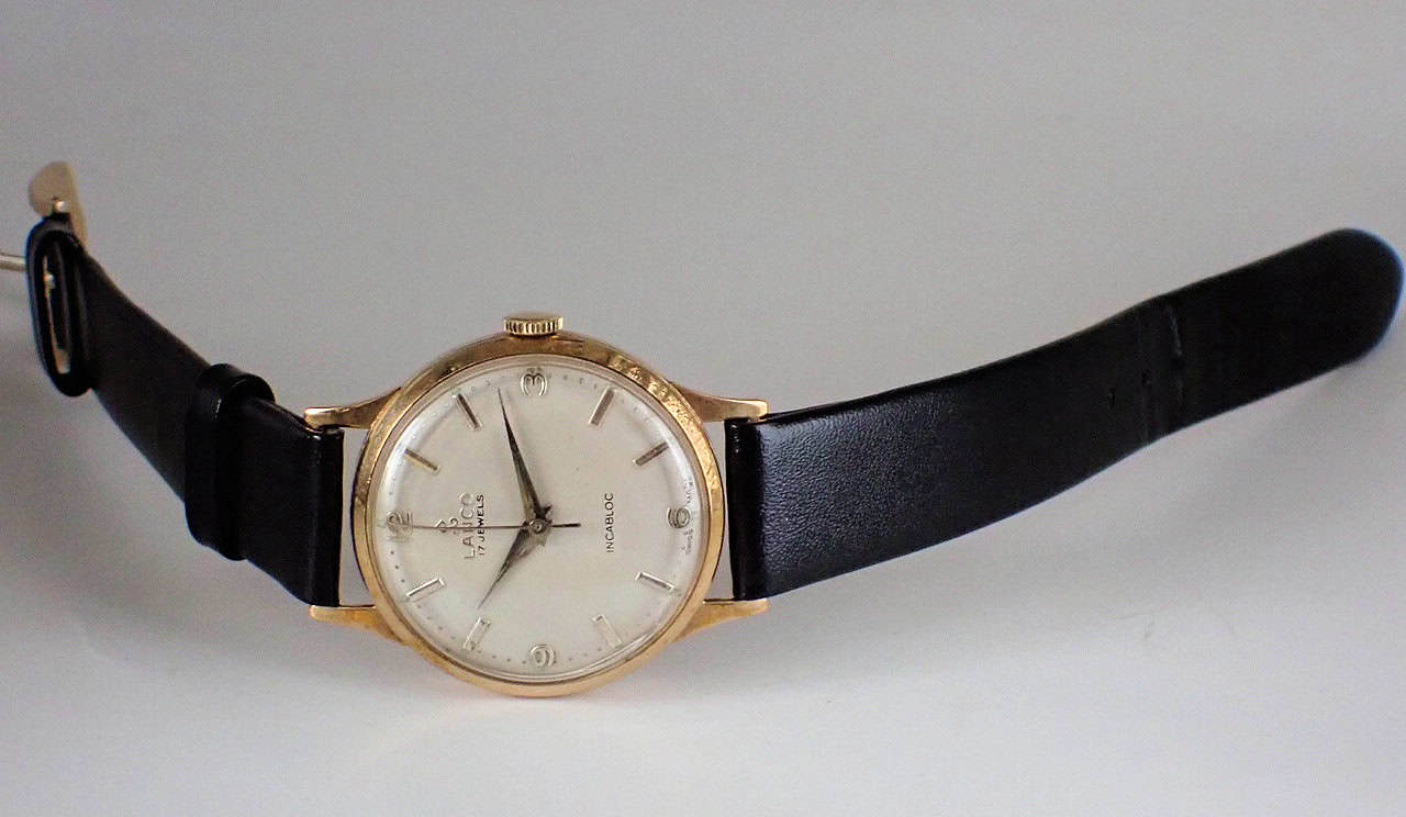Lanco 17 Jewel Incabloc 9ct Solid Gold Watch - Image 3