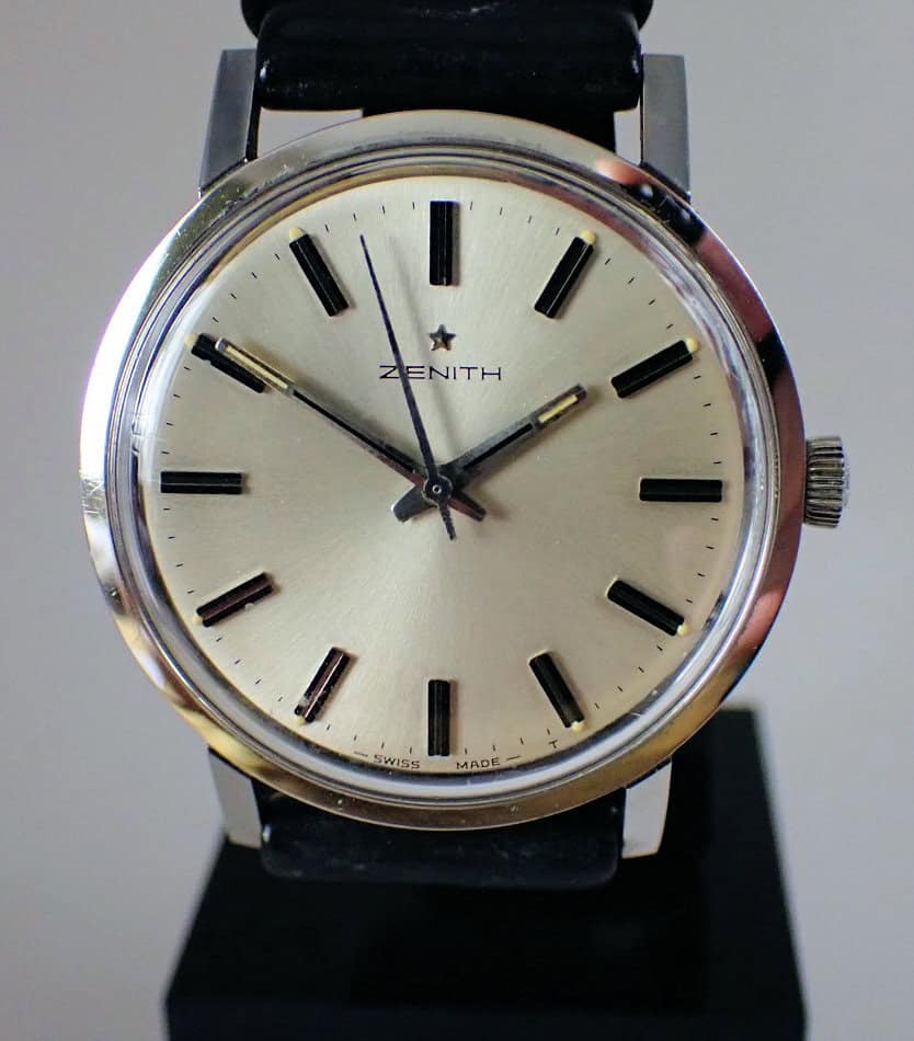 Zenith Stainless Steel Presentation Watch 1969 Original Box and Dated Guarantee - Image 7