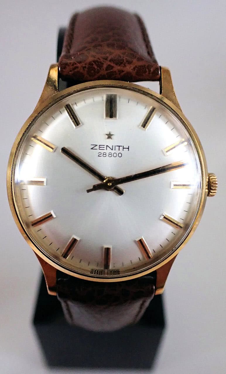 Zenith 28800 Mechanical Solid 9ct Gold Watch - Image 2