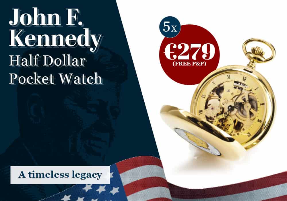 John F Kennedy Half dollar Pocket Watch Ltd 300 - Image 4