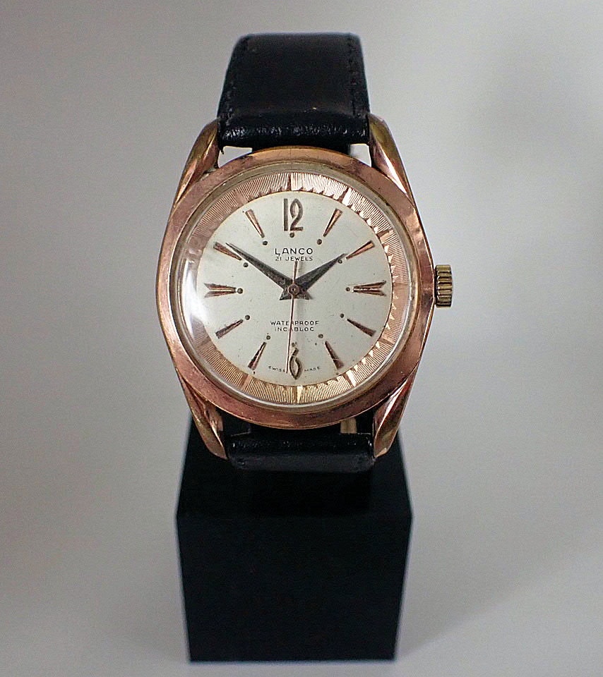 Lanco 21 Jewels Rare 'Pie Pan' Mechanical - Image 3