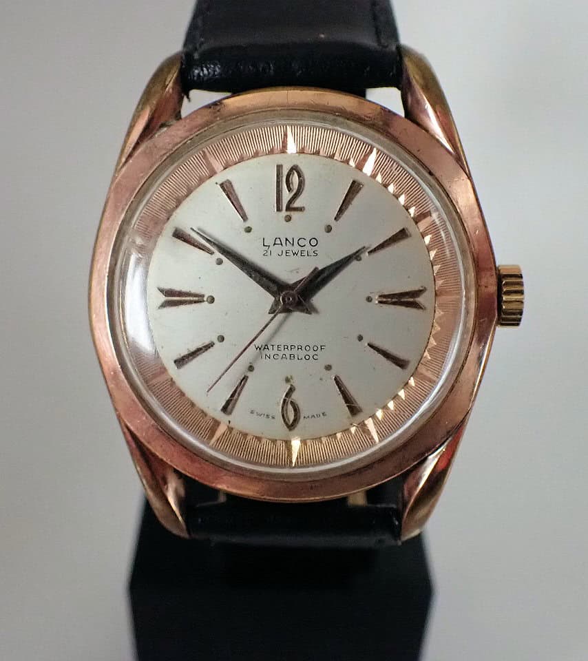 Lanco 21 Jewels Rare 'Pie Pan' Mechanical - Image 4