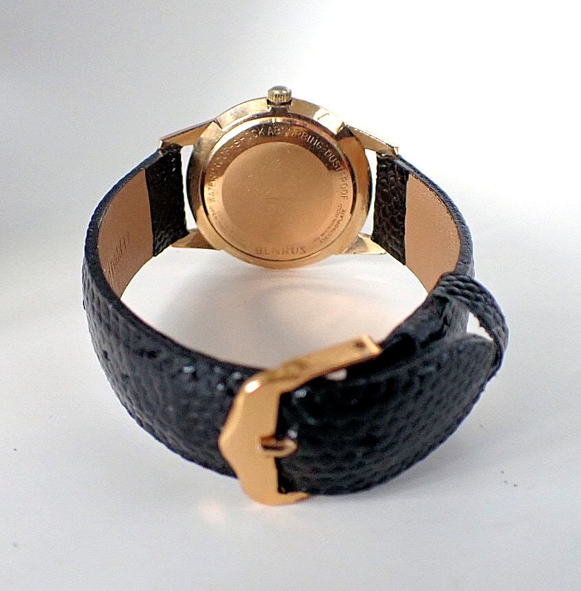 Benrus Shock Absorber Mechanical 20 Micron Gold Swiss - Image 4