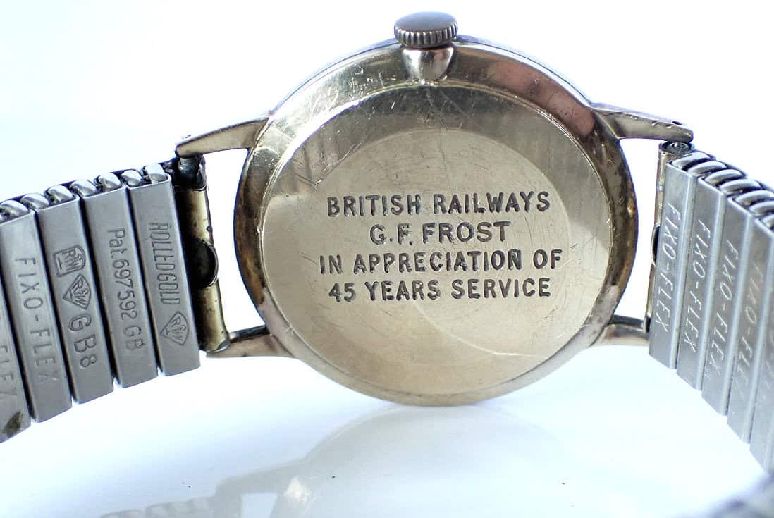 Smiths Astral Mechanical 9ct gold cased British Railways Presentation Watch interest 1970's - Image 5
