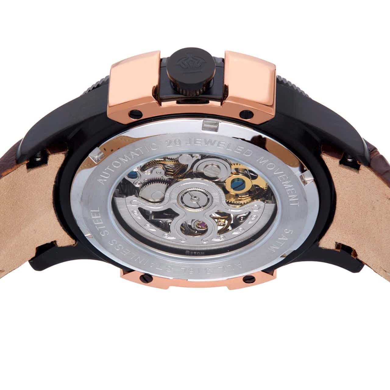 Reign Solstice Automatic Semi-Skeleton Brand New Watch (Brown and Copper) - Limited Stocks at this price! BRAND NEW - Image 3