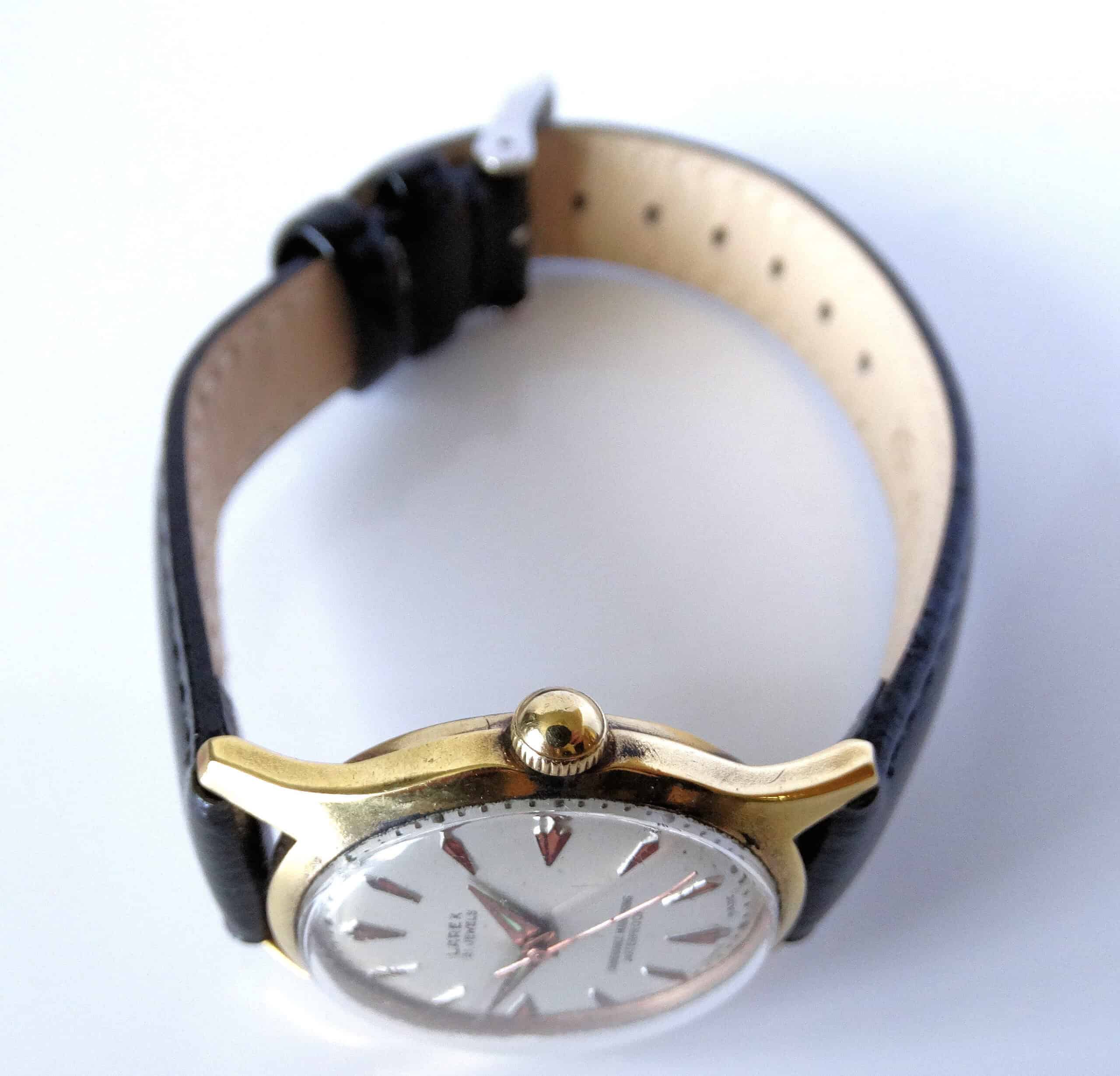 Larex 21 Jewels Gold Plated Mechanical Watch 1960s - Image 3