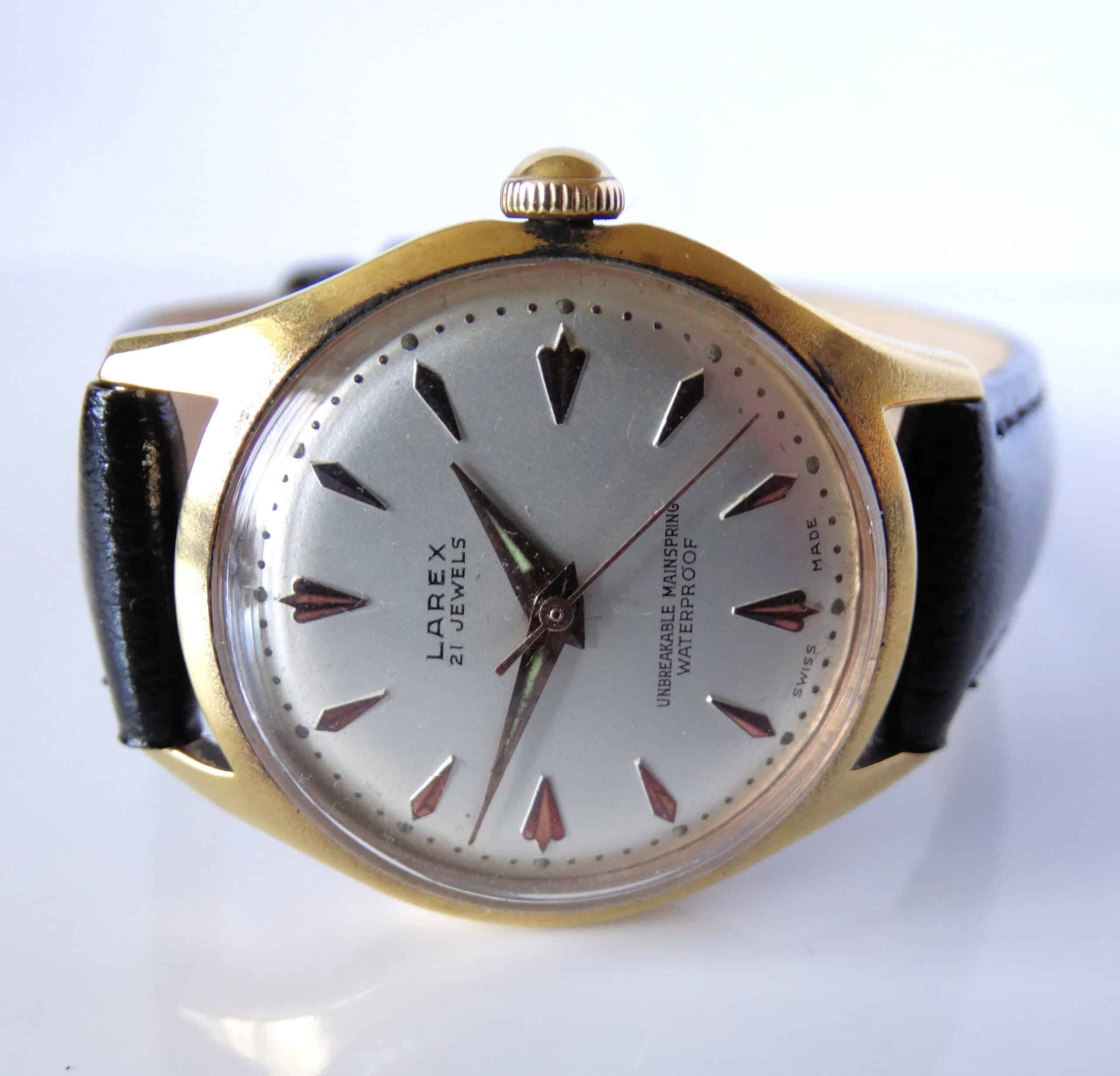 Larex 21 Jewels Gold Plated Mechanical Watch 1960s - Image 2
