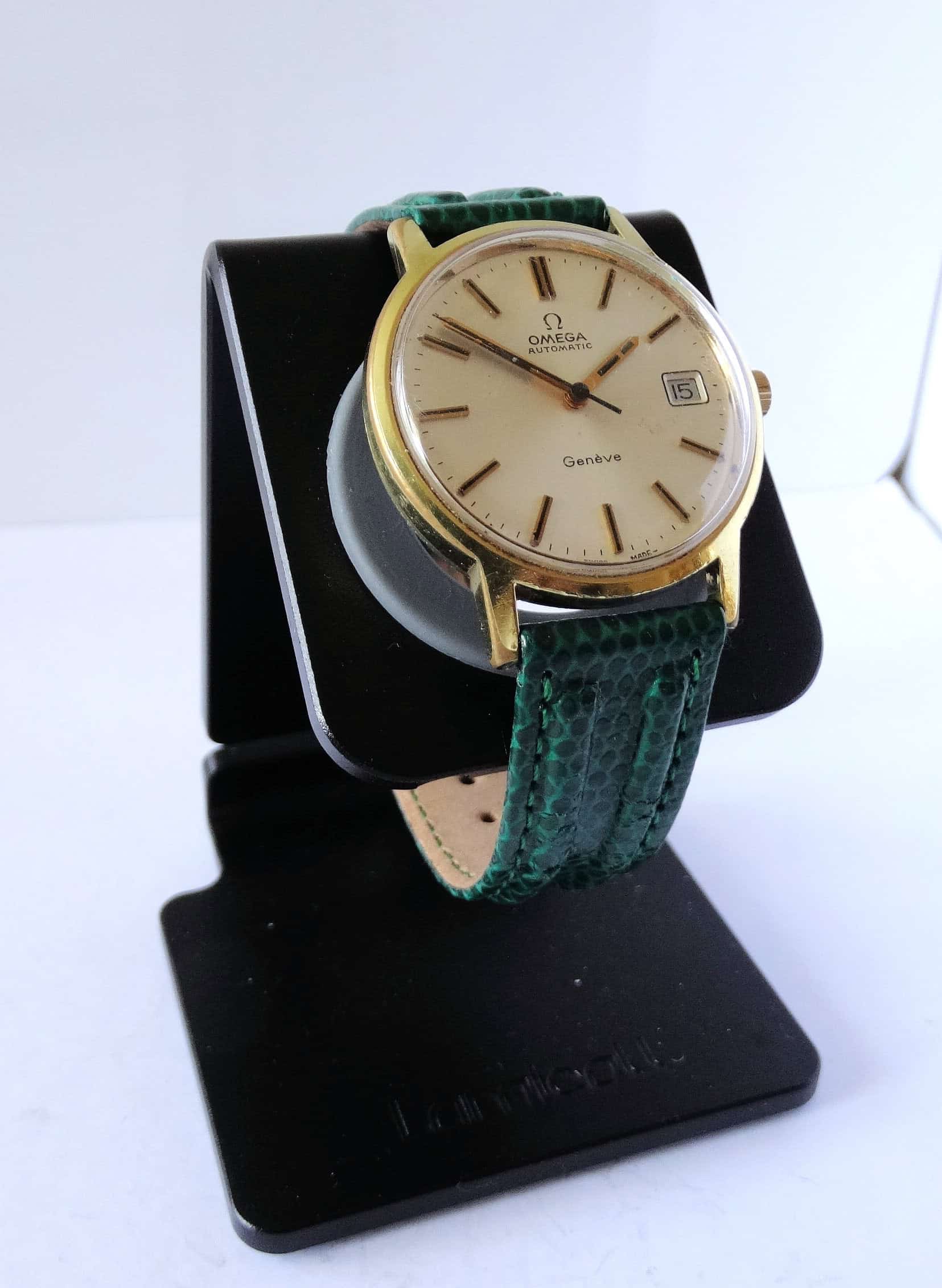 Omega Geneve Gold Tone Date Watch Cal 1012 - Pay with Klarna - Image 3