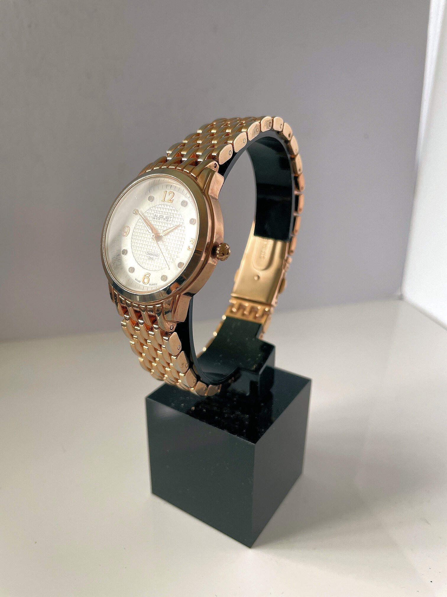 August Steiner Diamond Silver Dial Ladies Watch AS8133RG - Image 3