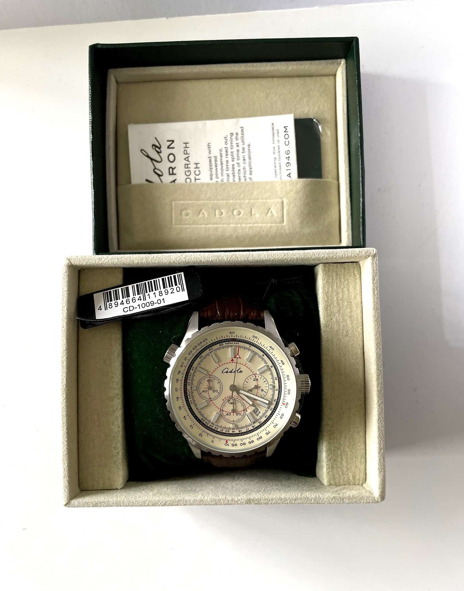 Cadola Volaron Chronograph Watch CD-1009-01 - 60% Saving! BRAND NEW - Image 4
