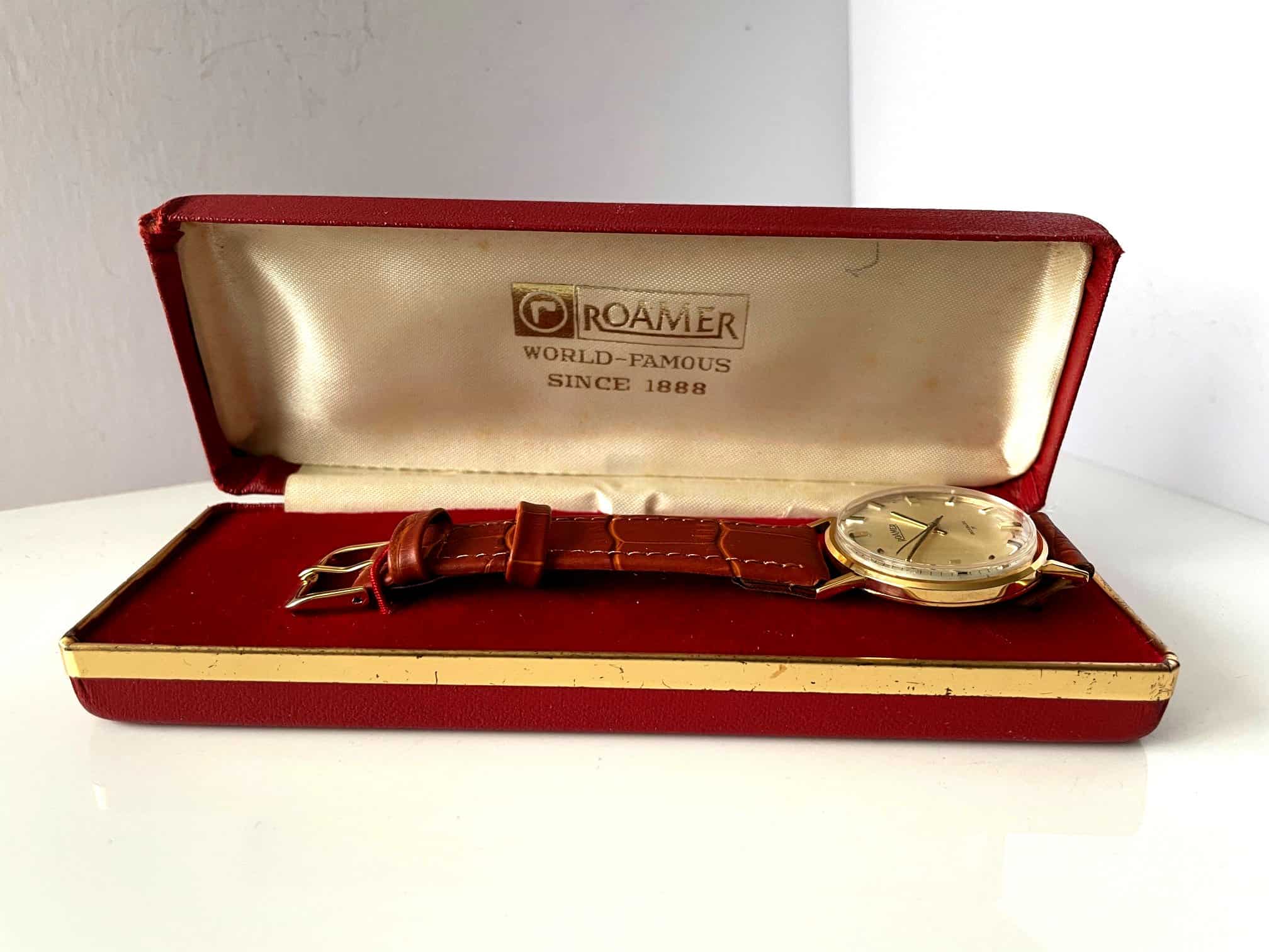 Roamer Boxed 9ct Presentation Watch Circa 1975 - Pay with Klarna - Image 4