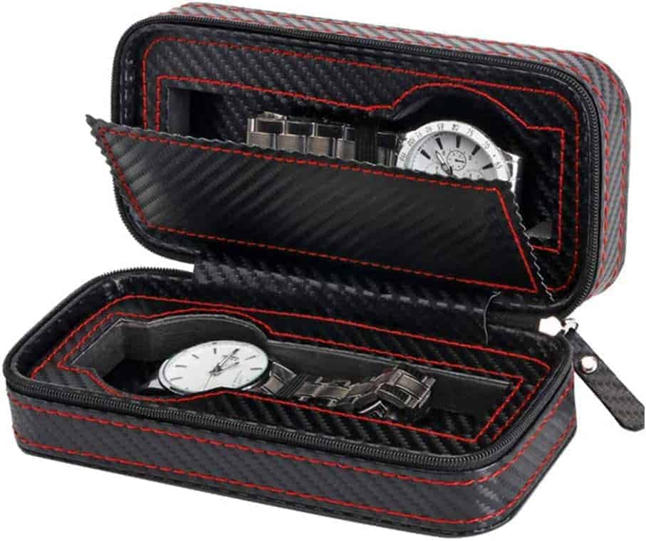 Willam L 1985 Vintage Style Small Chronograph STAINLESS STEEL WITH BLACK DIAL AND BLACK ‘CROCO’ STRAP Ref. WLAC02NRCN - Pay with Klarna - Image 6