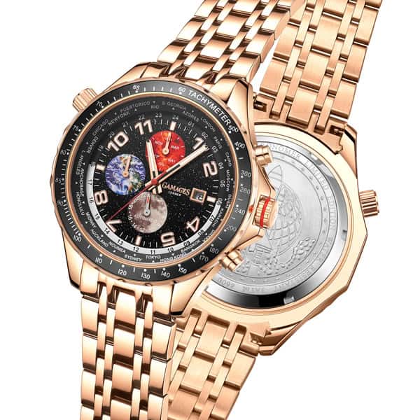 GAMAGES of London Limited Edition Astronomer Automatic Rose Gold Retailed at £700 - Image 6
