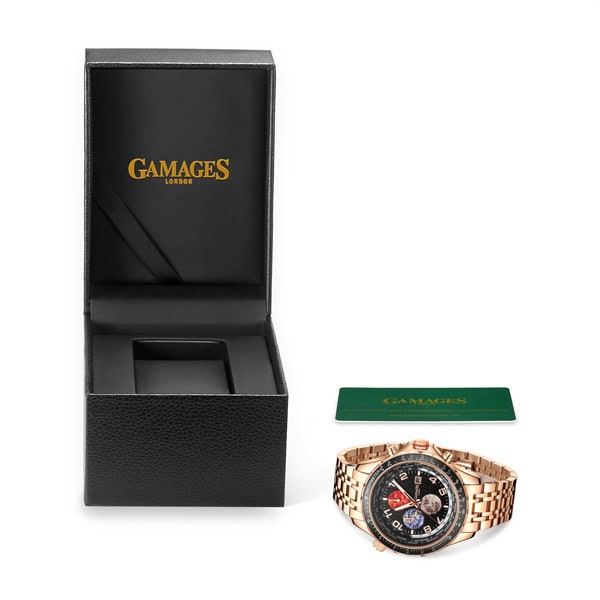 GAMAGES of London Limited Edition Astronomer Automatic Rose Gold Retailed at £700 - Image 5