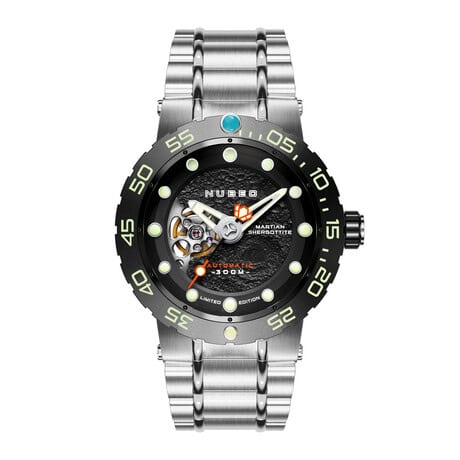 Nubeo OPPORTUNITY AUTOMATIC LIMITED EDITION Black NB-6051-11 – with your very own piece of MARS