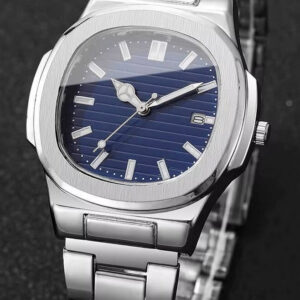 Yolako Fashion Square Dial Stainless Steel Strap Quartz Watch with Calendar