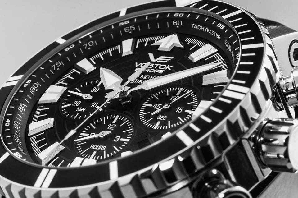 VOSTOK Europe Mriya 15 Years Anniversary Edition Chronograph Column Wheel Black NE88 5555237 - Pay with PayPal or KLARNA - Image 2