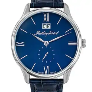 Mathey Tissot Edmond Blue Dial Swiss Made Watch H1886QAS Retail £429.99