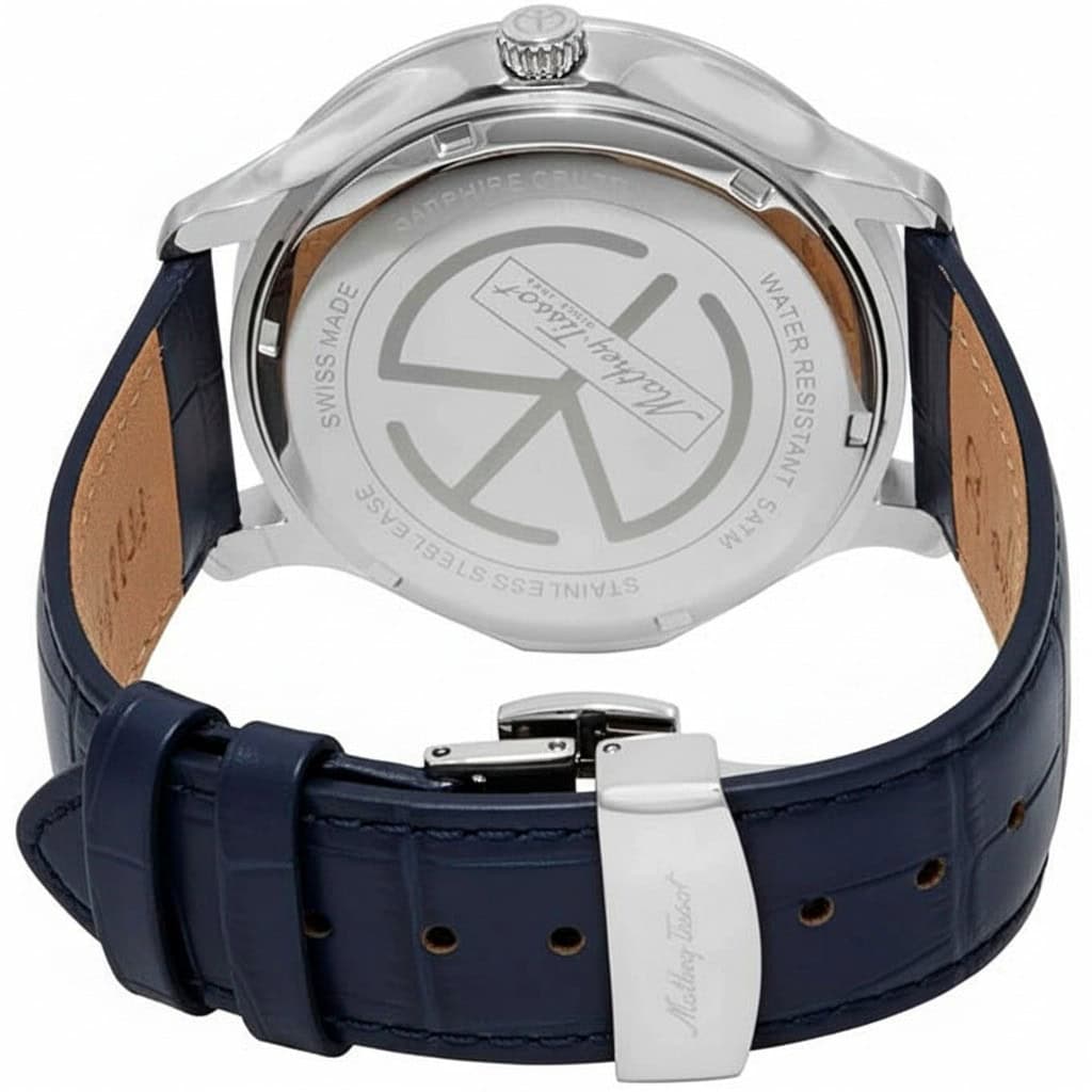 Mathey Tissot Edmond Blue Dial Swiss Made Watch H1886QAS Retail £429.99 - Image 3