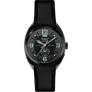Aviator Swiss Made Dual Time Aviator MiG-21 Fishbed M.1.14.5.084.4 (Retail £420)
