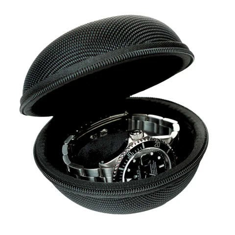 Portable Smart Zipped Watch Storage/Protector/Container for travel Gold - Image 2