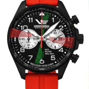 Vostok-Europe Radio Room Chronograph Special Watch Red