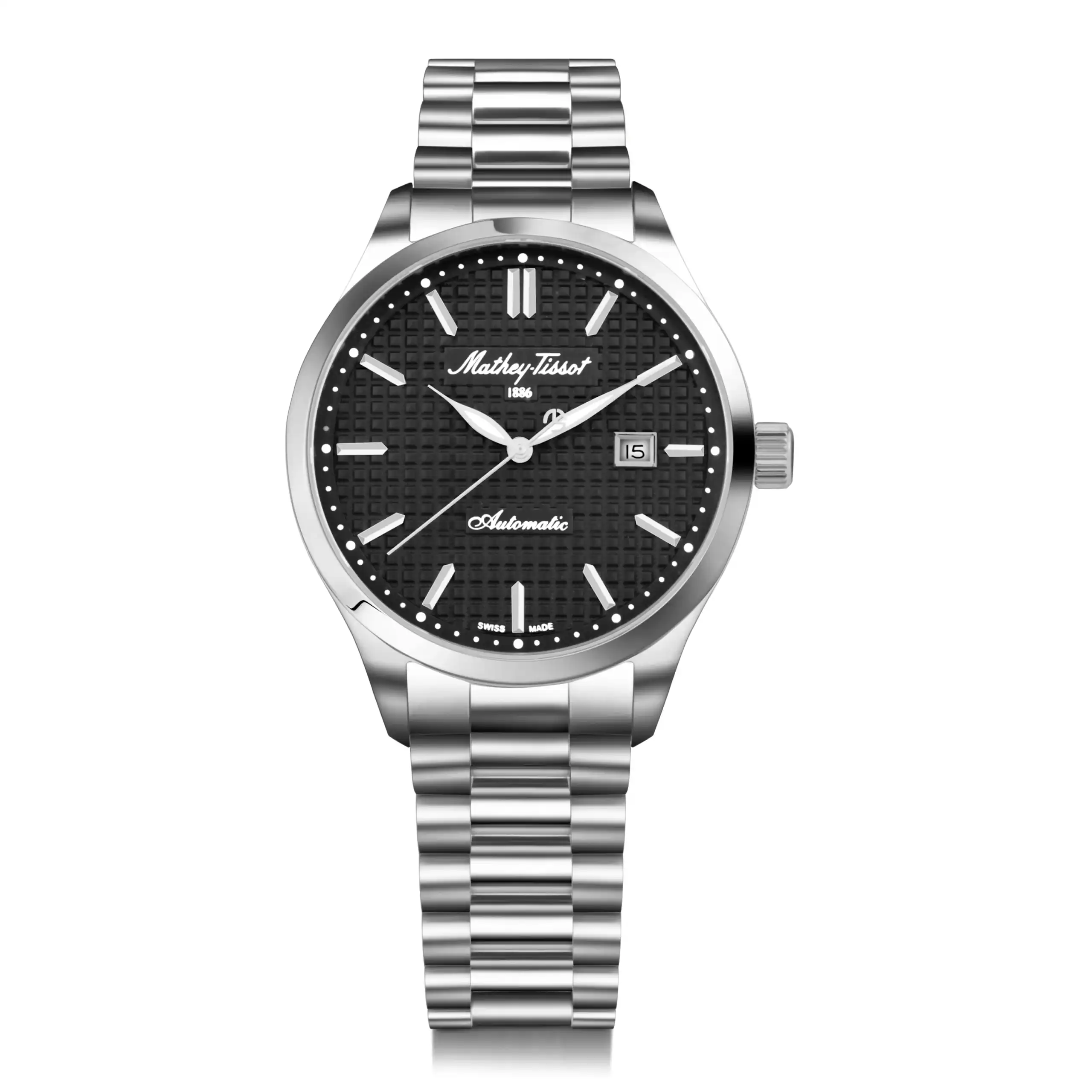 Mathey Tissot Swiss Made Black Dial Automatic Urban H411ATAN