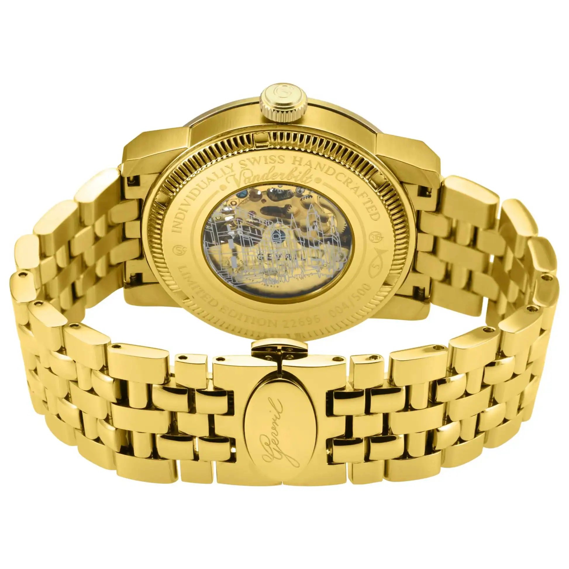 Gevril Vanderbilt Automatic Silver Dial Watch 22692B - Image 3