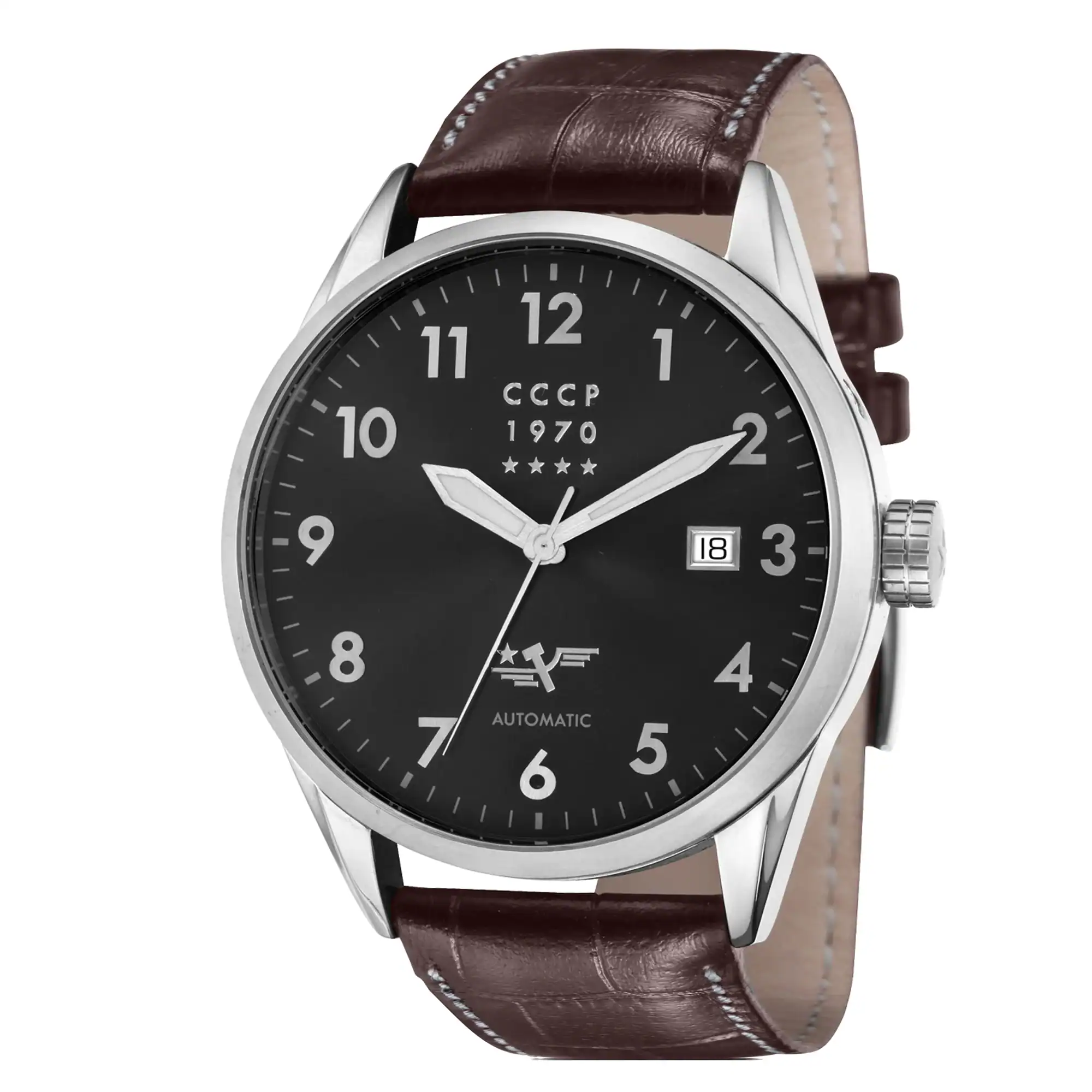 CCCP GOLDEN SOVIET SUBMARINE Automatic CP-7015-04 Black / Brown