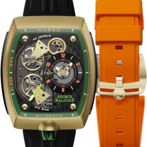 Nubeo Men's 46mm Space Viking Skeleton Automatic Limited Edition NB-6064-01