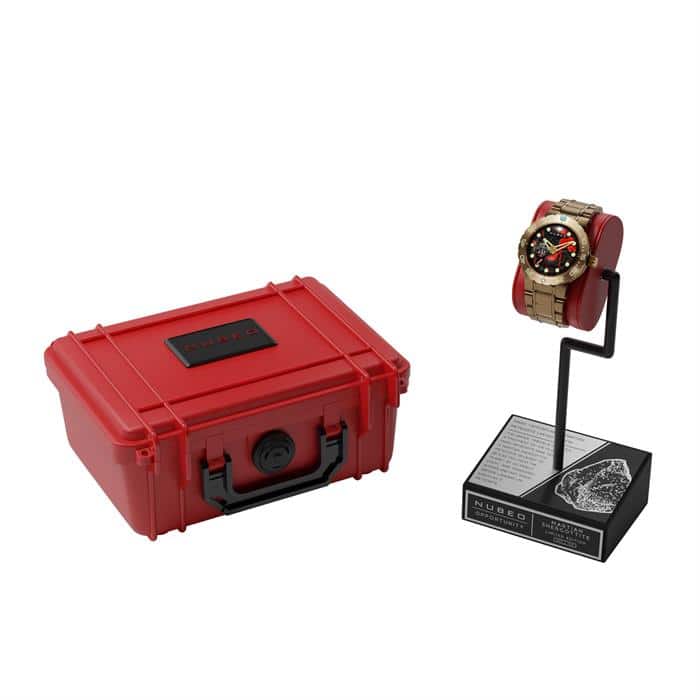 Nubeo Opportunity Red Dial Automatic NB-6051-88 - Martian Rock and Display Stand - Image 7