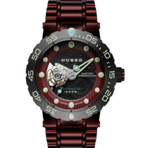 Nubeo Opportunity Red Dial Automatic NB-6051-88 - Martian Rock and Display Stand