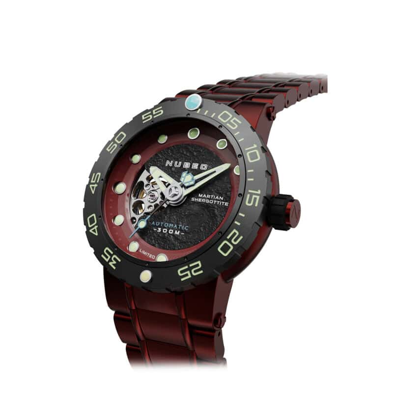 Nubeo Opportunity Red Dial Automatic NB-6051-88 - Martian Rock and Display Stand - Image 2