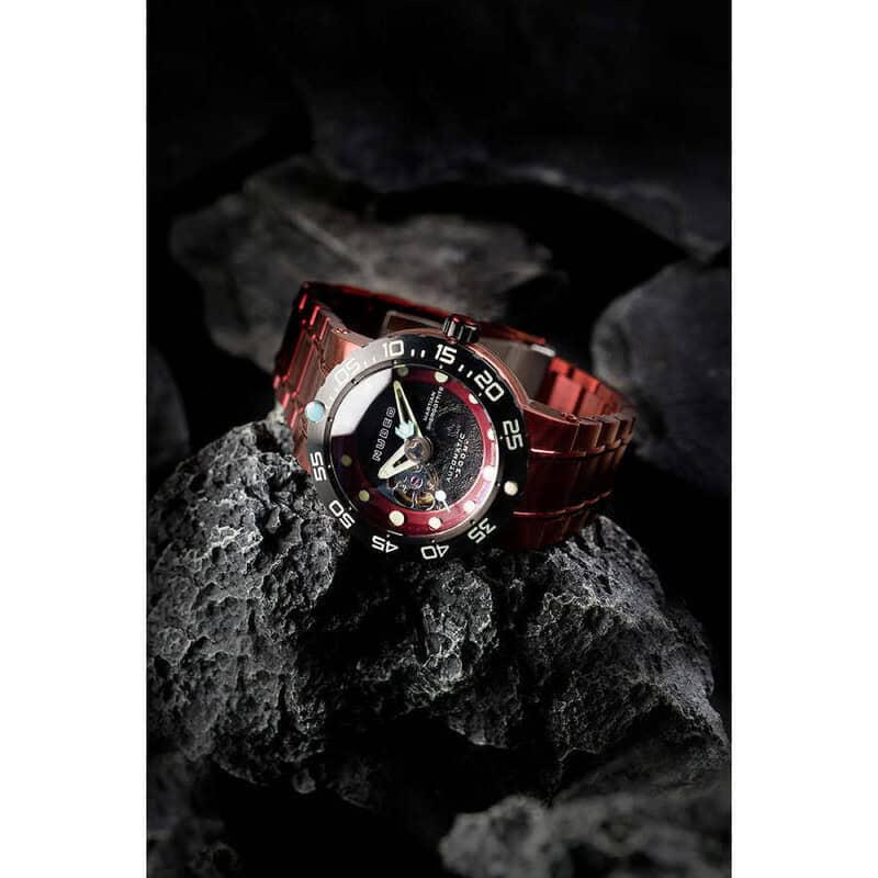 Nubeo Opportunity Red Dial Automatic NB-6051-88 - Martian Rock and Display Stand - Image 4