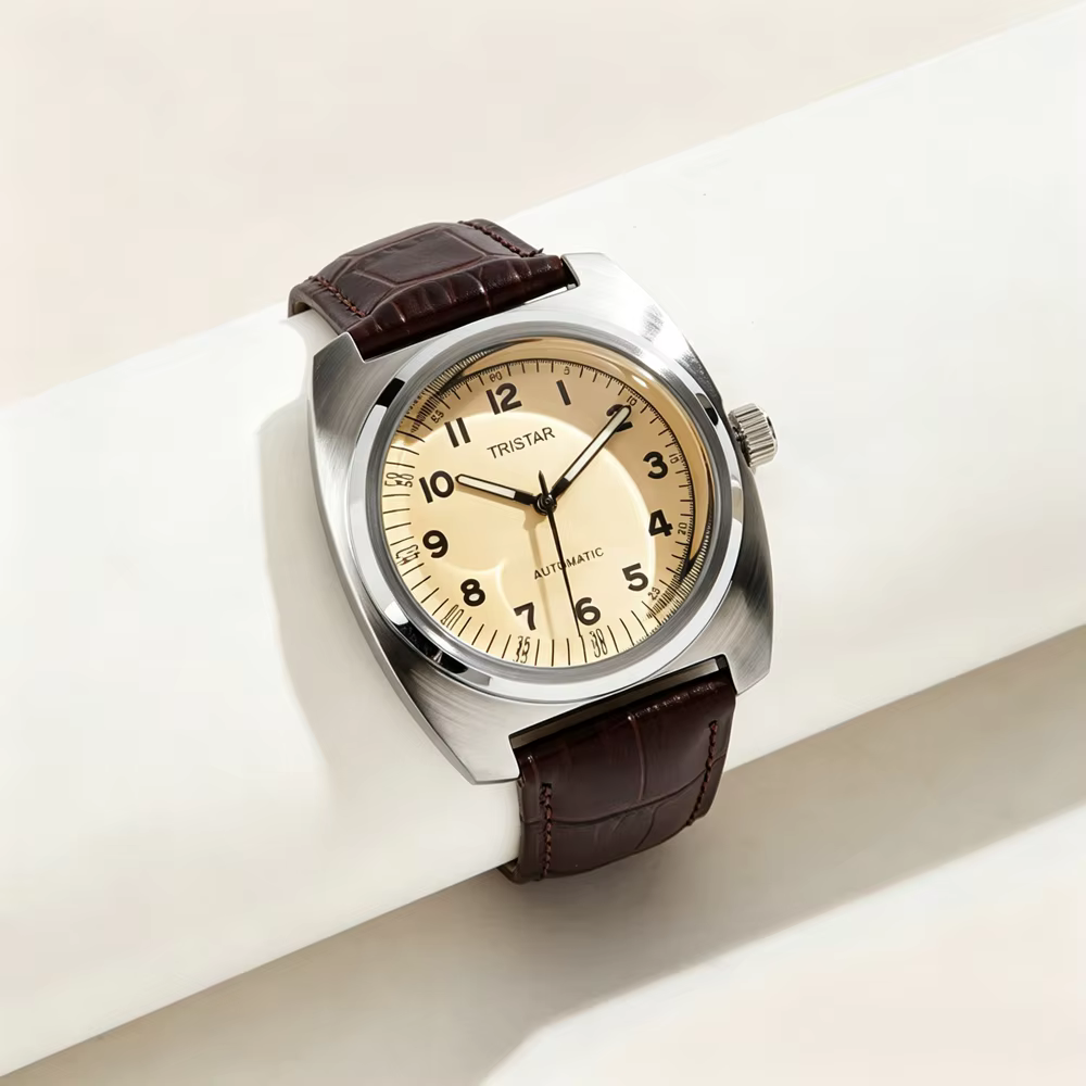 Tristar Classic Big Case Mechanical (Brown Strap) - Image 10