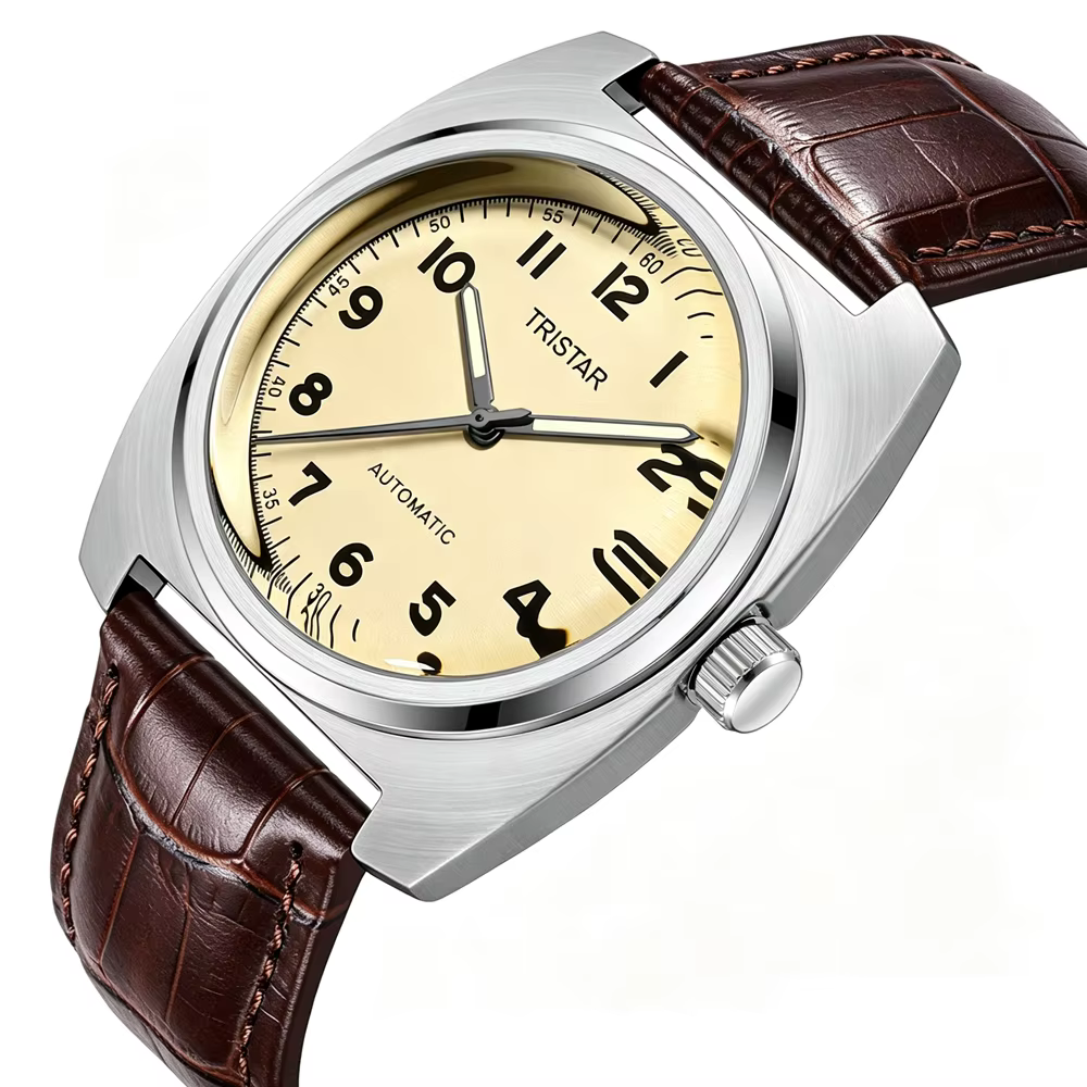 Tristar Classic Big Case Mechanical (Brown Strap) - Image 5