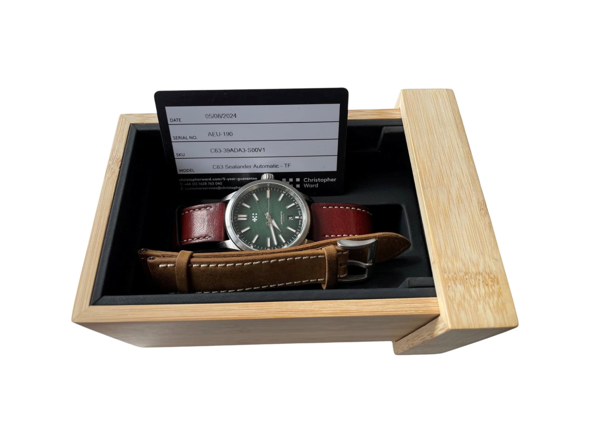 Christopher Ward Sealander C63 Hunter Green Automatic - Image 8